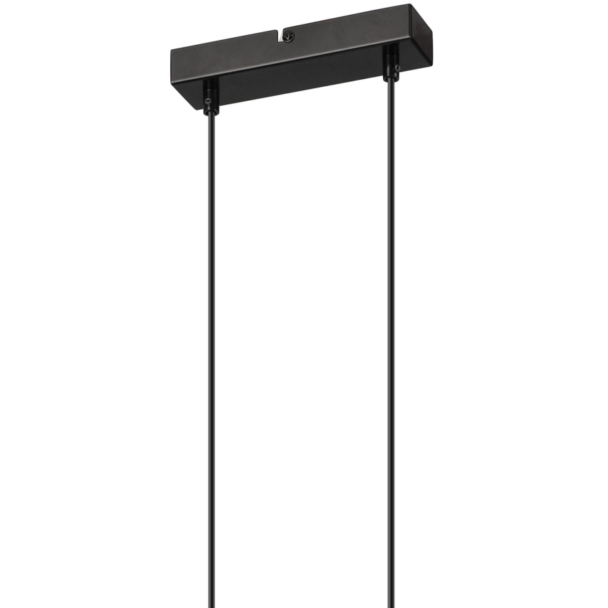 Candelabro suspenso FRIDA 2xE27/60W/230V preto/castanho faia